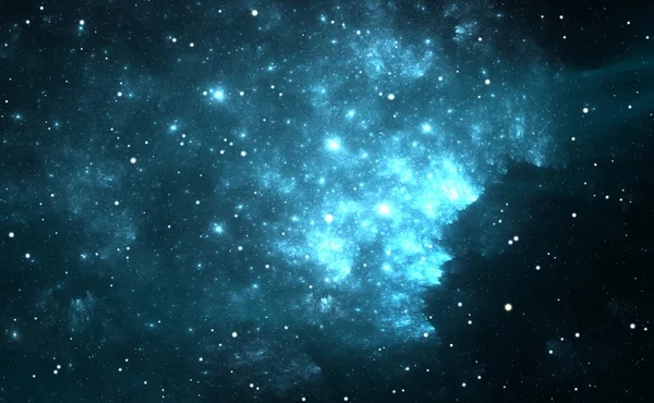 Derin uzayda mavi Bulutsusu — Stok fotoğraf