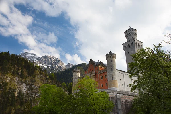Neuschwanstein Şatosu akşam ışık