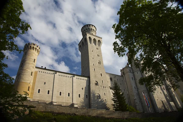 Neuschwanstein Şatosu akşam ışık
