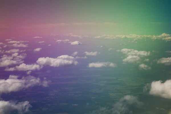 Sky rainbow color with nice clouds — Stock Photo, Image
