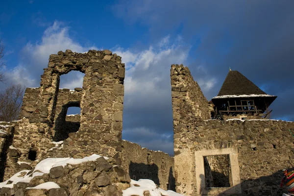 ウージュホロド城はリヴィウ、ウクライナの丘の上の大規模な城塞. — ストック写真