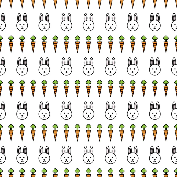 家兔无缝模式 — 图库矢量图片