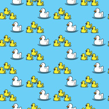 Sorunsuz ördekler desen