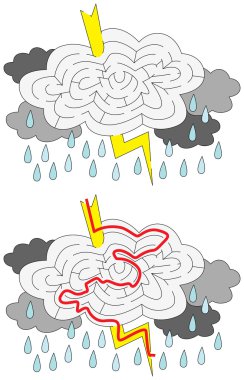 Resimli bulut labirent