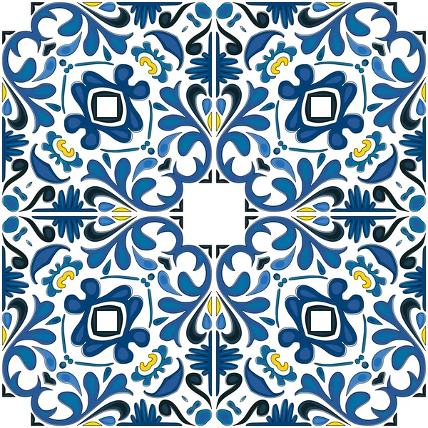 Azulejos portugueses ilustrados — Vetor de Stock