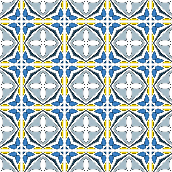 Azulejos portugueses ilustrados — Vetor de Stock