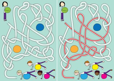 Pilates sınıf labirent