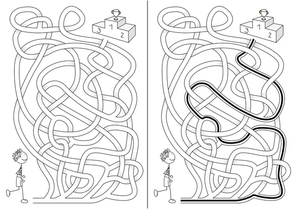 Koşucusu labirent resimli