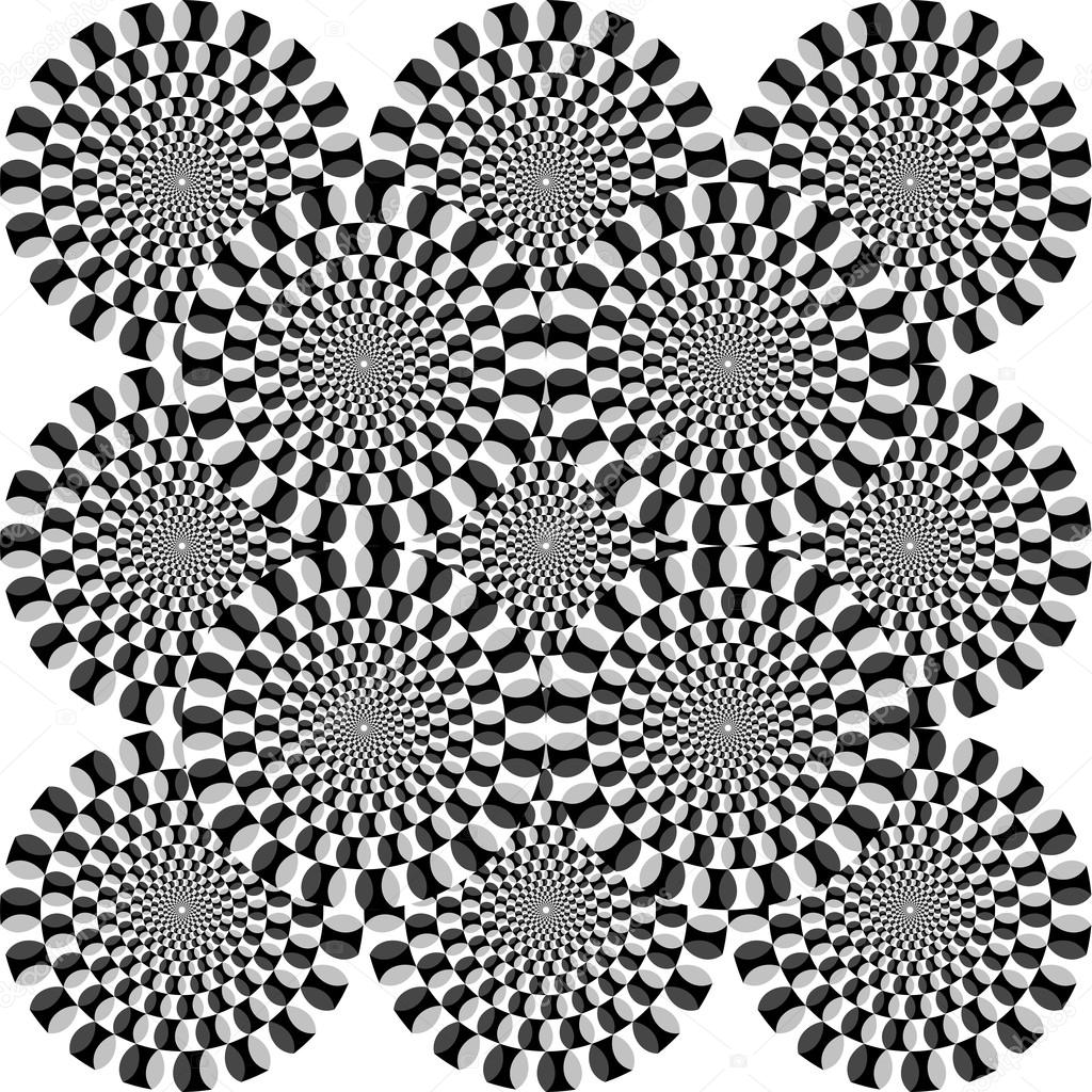 Illustrated optical illusion