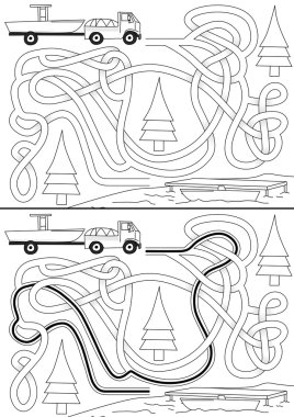 Tatil labirent resimli
