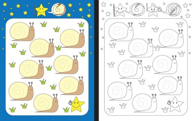 Resimli okul öncesi çalışma