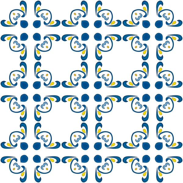 Illustrated portuguese tiles — Stock Vector