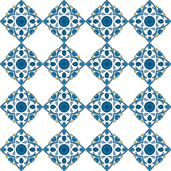 Azulejos portugueses ilustrados — Vetor de Stock