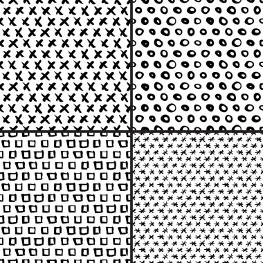 Sorunsuz doodled desenleri