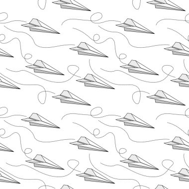 Sorunsuz kağıt uçak desen