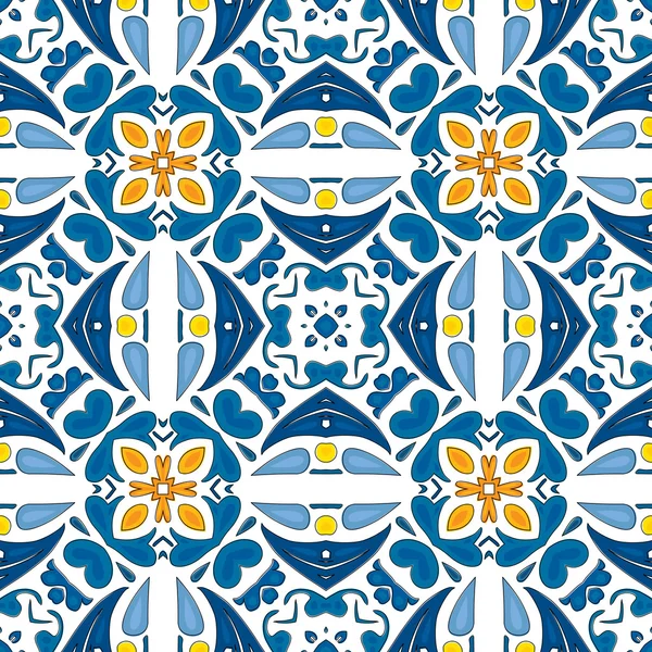 Azulejos portugueses ilustrados — Vetor de Stock