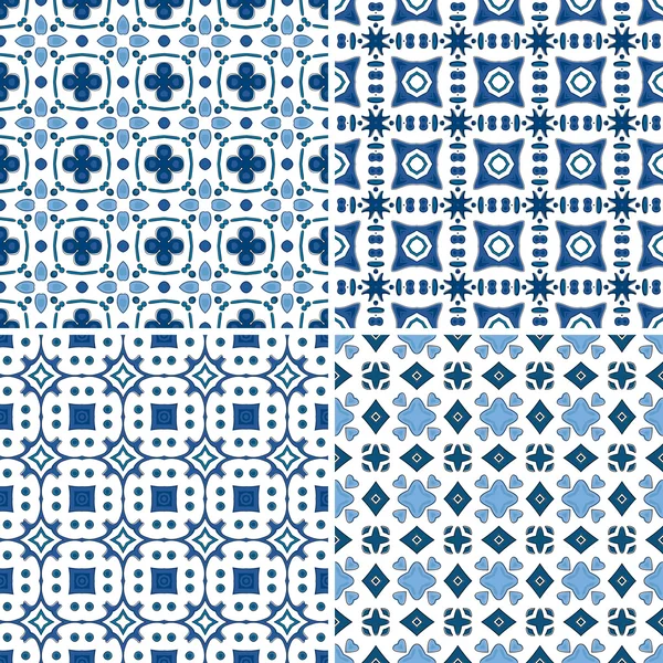 Ilustración azulejos portugueses — Vector de stock