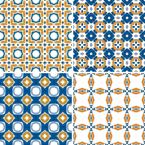 Ilustración azulejos portugueses — Vector de stock