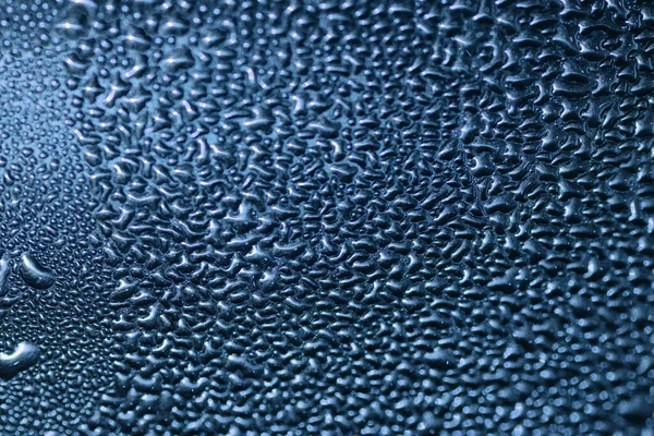 Смерть Металлической Поверхности Покрытой Капельками Воды Абстрактный Фон — стоковое фото