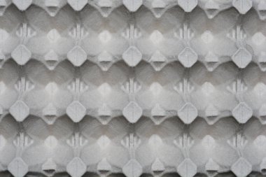 Gri yumurta kartonunun en üst görüntüsü