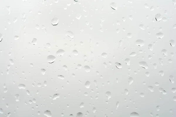 Gotas Chuva Detalhe Janela Vidro Transparente — Fotografia de Stock