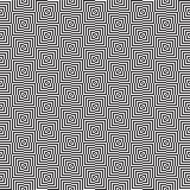 Kusursuz çizilmiş desen - optik illüzyon - siyah ve beyaz elementlerden yapılmıştır