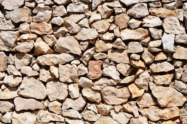 Λεπτομέρεια Τοίχου Από Πέτρες — Φωτογραφία Αρχείου