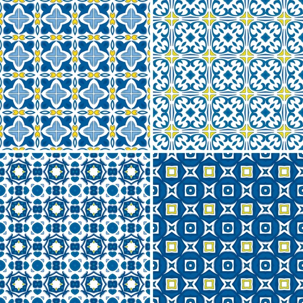 Portuguese tiles — Stock Vector