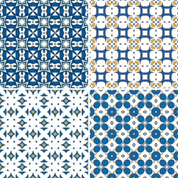 Azulejos portugueses — Vetor de Stock