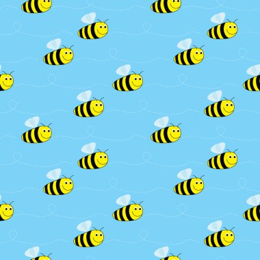 Arılar seamless modeli