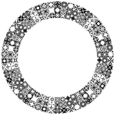 Resimli dekoratif daire