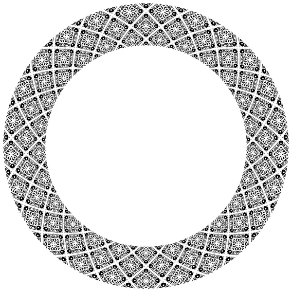 Lingkaran dekoratif terilustrasi - Stok Vektor