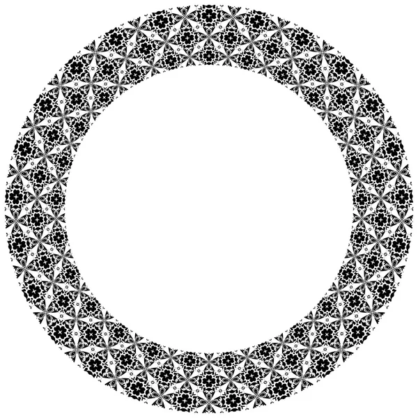 Illustrierter dekorativer Kreis — Stockvektor