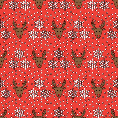 Ren geyiği seamless modeli