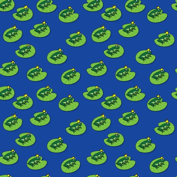 개구리 왕자 패턴 — 스톡 벡터