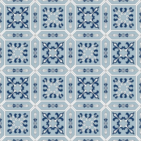 Azulejos portugueses ilustrados — Vetor de Stock