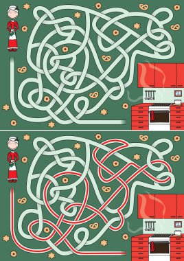 Bayan Noel Baba labirent