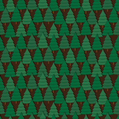 Sorunsuz çam ağaçları desen