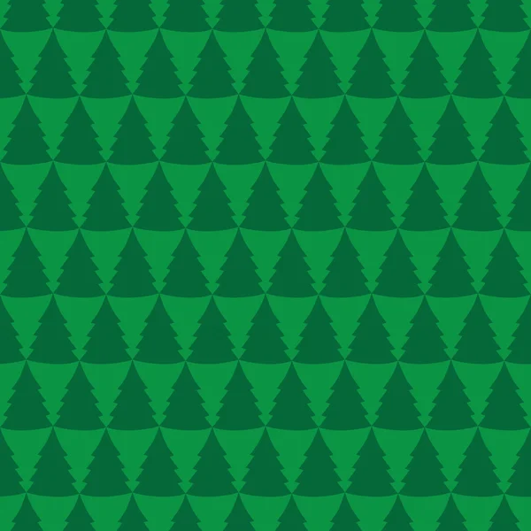 シームレスな松の木パターン — ストックベクタ
