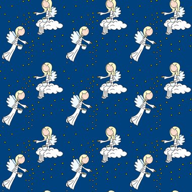 Küçük melekler seamless modeli