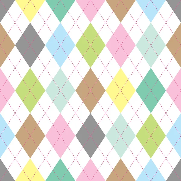 Motif argyle pastel — Image vectorielle