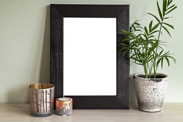 Standing frame mock up scene — Stock Photo, Image