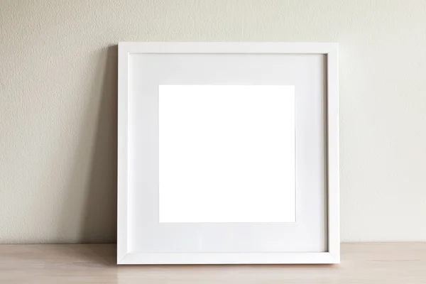 Makieta biały kwadrat ramki — Zdjęcie stockowe