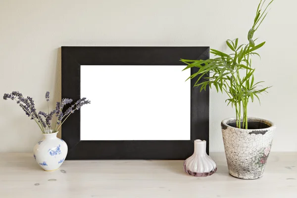 Mockup cena com plantas — Fotografia de Stock