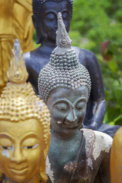Kleurrijke boeddhabeelden — Stockfoto