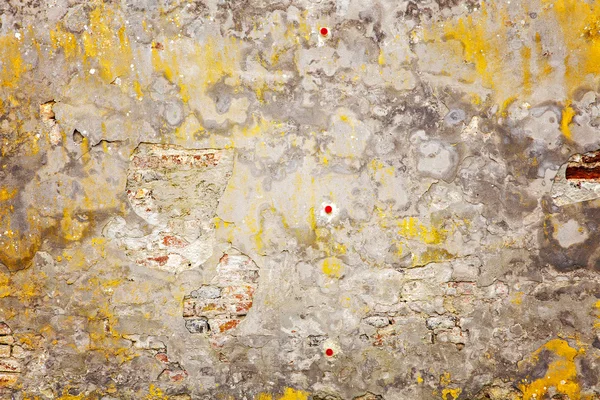 Cracked paint brick wall background — Stock Photo, Image