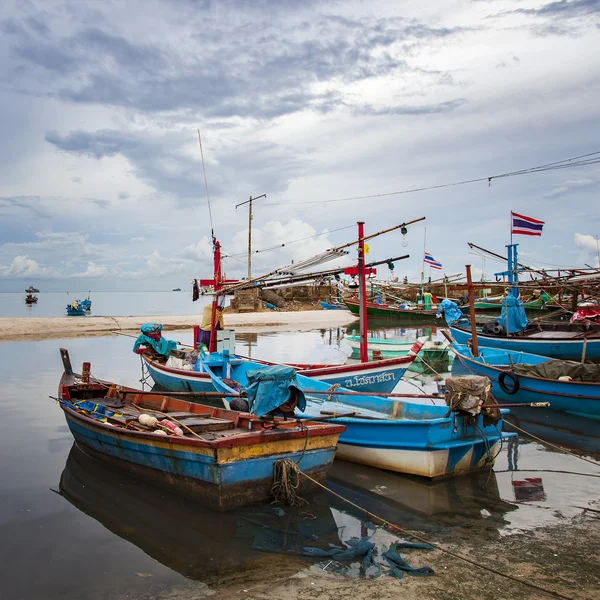 Barcos de pesca Hua Hin — Foto de Stock