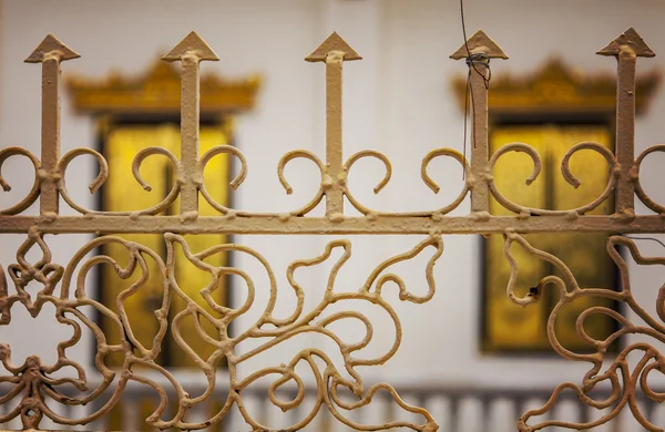 Ornate iron fencing — Stock Photo, Image