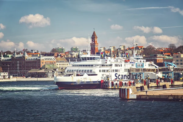 Helsingborg feribot liman — Stok fotoğraf