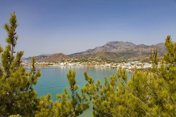 Yunan sahil köyü — Stok fotoğraf